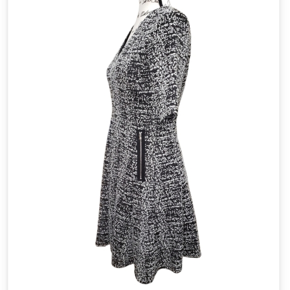 Danny & Nicole V-neck Fit and flare Inspired Dress - Picture 2 of 5